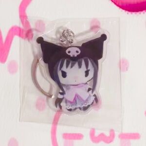 Kuromi homura akemi acrylic keychain sanrio